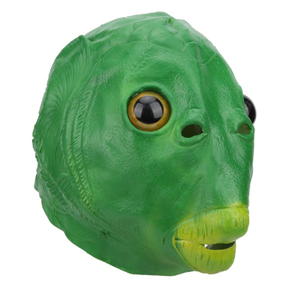 Protector facial para fiesta, disfraz de Halloween, protector facial con cabeza de pez, protector facial para Halloween, diseñado con precisión