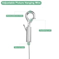 thumbnail image 2 of Uxcell Lot de 1 Fil de Suspension Réglable pour Photo, 1,6 Pi x 0,12 Po (L x Dia) Fil de Suspension pour Miroir, Trousse de Fil de Suspension pour Photo, Fil pour Cadre Photo, 2 of 2