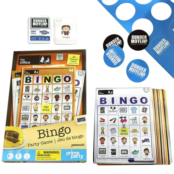 The Office Board Game, Deluxe Bingo Set – 24 Cards, Fun Adult Party Game, Team Building Activity