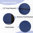 thumbnail image 7 of 30" Fluted Design Bathroom Vanity with Storage, Modern Minimalist Bathroom Vanity with Soft Close Drawers, Freestanding Storage Cabinet with Ceramic Sink for Bathroom, Blue, 7 of 7