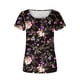 thumbnail image 4 of Fiudx Ofertas de La Semana Blusa Holgada de Manga Corta con Cuello Redondo Informal Estampada a La Moda para Mujer, 4 of 6