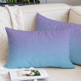 thumbnail image 2 of Ombre Blue Purple Pillow Covers 16"x24", Colorful Painting Soft Brushed Microfiber Breathable Throw Pillow Covers, Decorative Pillowcase with Zipper for Couch Sofa Bedroom Living Room, 2 of 9