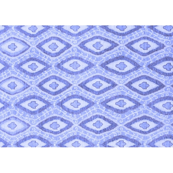 Ahgly Company Indoor Rectangle Abstract Blue Modern Area Rugs, 5' x 7'