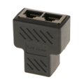 thumbnail image 1 of Enchufe Adaptador Divisor De Conector De Red Ethernet LAN De 4x1 A 2 Puertos, 1 of 5