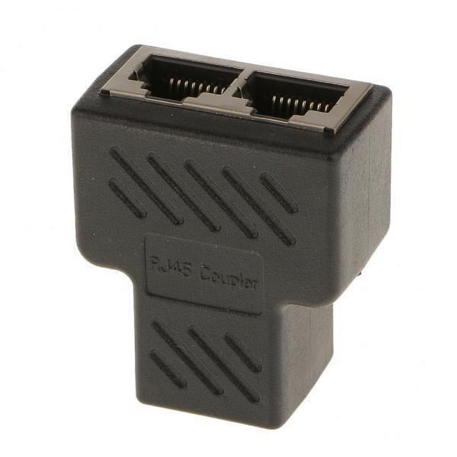 Enchufe Adaptador Divisor De Conector De Red Ethernet LAN De 4x1 A 2 Puertos