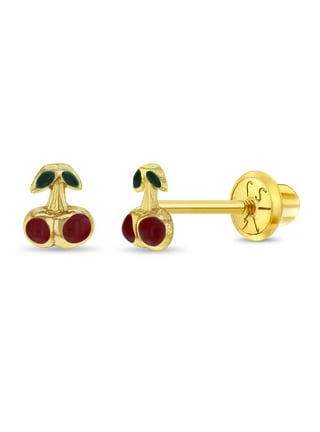 Walmart red shop earrings