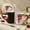 2pcs, variant on Heart-Shaped Color Changing Magic Ceramic Mug Funny Color Changing Coffee Cup with Handle That Reveals Surprise Design When Filled with Hot Beverage Romantic Gift for Couples
