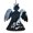 Angel Shape, variant on Wolf Raven Moonlight Moon Night Wooden Christmas Ornament Angel Shape,Xmas Tree Hanging Decoration 6 PCS