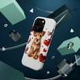 thumbnail image 3 of DistinctInk Tough Case for Apple iPhone 15 PRO (6.1" Screen), Compatible with MagSafe Charging - Valentine's Day Lakeland Terrier Puppy, 3 of 6