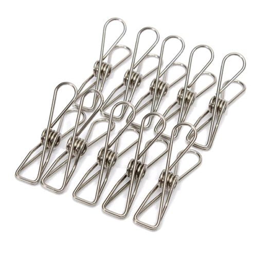 KABOER Stainless Steel Clothespins Laundry Clips20 Pack Bulk Clothes
