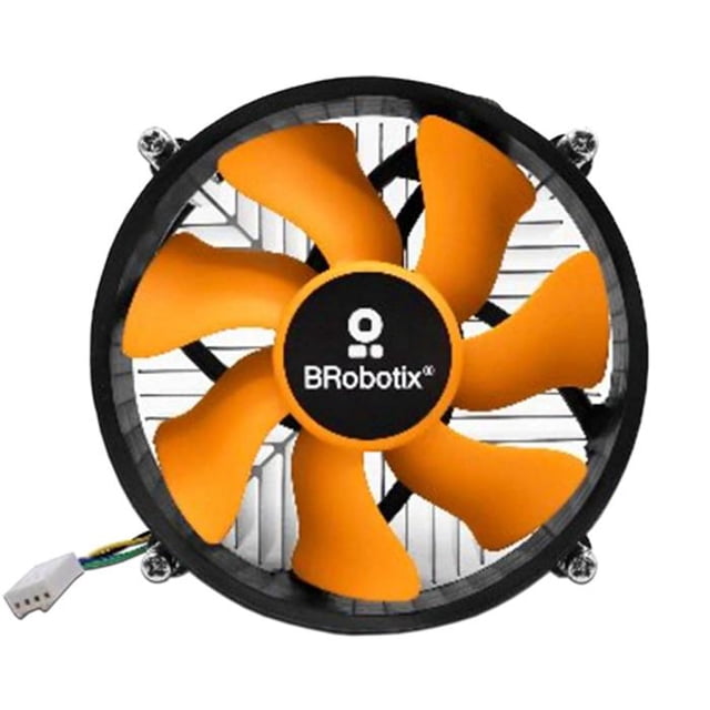 Ventilador BRobotix 963005 Naranja LGA 1150/1151/1155/1156/1200