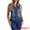 Blue, variant on DARING DIVA Women's Sleeveless Jean Jacket Button Down Lapel Waistcoat XS Blue