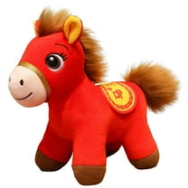 Soft Plush Stuffed Animal Horse Plush Toy, Symbolizing Animal Gift Decoration for Christmas in 2026