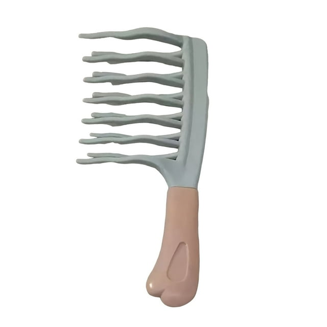 Cepillo de pelo de doble púa para rizos, masaje del cuero cabelludo, herramienta de peinado y peine desenredante de belleza