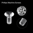 thumbnail image 4 of Uxcell M4x10mm Plastic Phillips Machine Screws, PC Flat Head Machine Bolts 10 Pack, 4 of 4
