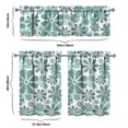 thumbnail image 5 of Daisy Artwork Kitchen Curtains 3-Piece - Boho Floral Valance & Tiers, Farmhouse Rod Pocket Short Curtains for Small Windows, Yellow & White, 5 of 5