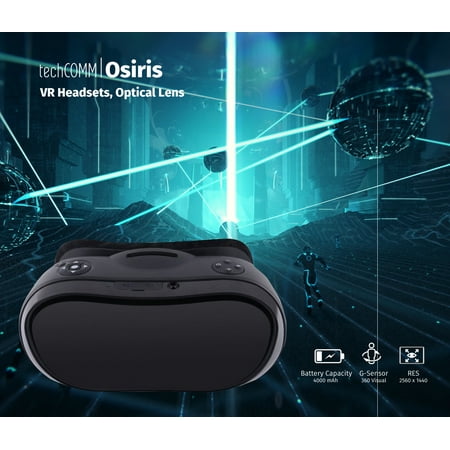 TechComm Osiris 16GB All-in-One 3D VR Headset with Wi-Fi Bluetooth (Best All In One Vr Headset)