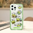 thumbnail image 2 of wangyu MINISO Sanrio Keroppi Phone Case For iPhone 11 12 Mini 13 14 15 Pro Max Transparent Shell, 2 of 7