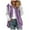 Purple, variant on Fuzzy Fleece Jacket Women Full Zip,Women's Winter Sherpa Jackets Hooded Cardigan Coats Plus Size Plush Warm Outerwear with Pockets