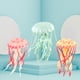 thumbnail image 3 of Modelo de medusas de Modelo de marinas Colección de cognición Modelo biológico marino Ciencia Figuras blandas Juguetes Cumpleaños 3 piezas Sunnimix Medusa simulada, 3 of 8
