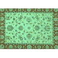 thumbnail image 1 of Ahgly Company Indoor Rectangle Abstract Turquoise Blue Modern Area Rugs, 6' x 9', 1 of 4