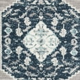 thumbnail image 6 of SAFAVIEH Madison Jerrie Traditional Area Rug, Navy/Grey, 3' x 5', 6 of 7