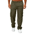 thumbnail image 2 of Men's Multi-Color Casual Cargo Pants - Joggers Tactical Pants with Multi-Pockets for Running, Outdoor Activities, and Daily UseArmy GreenL, 2 of 6