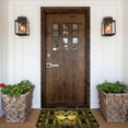 thumbnail image 6 of XMXT Non-Slip Polyester Bathroom Rugs Kitchen Door Mat, Death Tribe Skull Yellow Print Machine Washable Bath Mats Rug for Kitchen Shower Bathtub Decor, 15.7 x 23.6 inches, 6 of 9