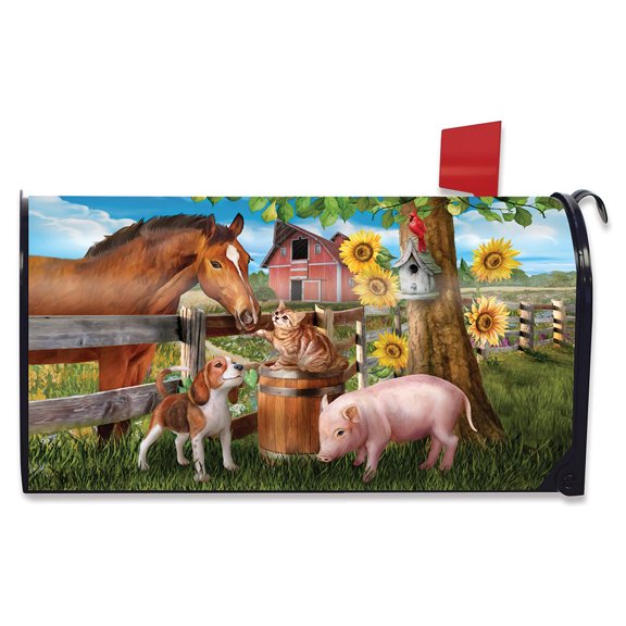 Briarwood Lane Making Friends Farm Animals Mailbox Cover