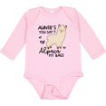 thumbnail image 3 of Inktastic Auntie's You Say Alpaca My Bags Boys or Girls Long Sleeve Baby Bodysuit, 3 of 5