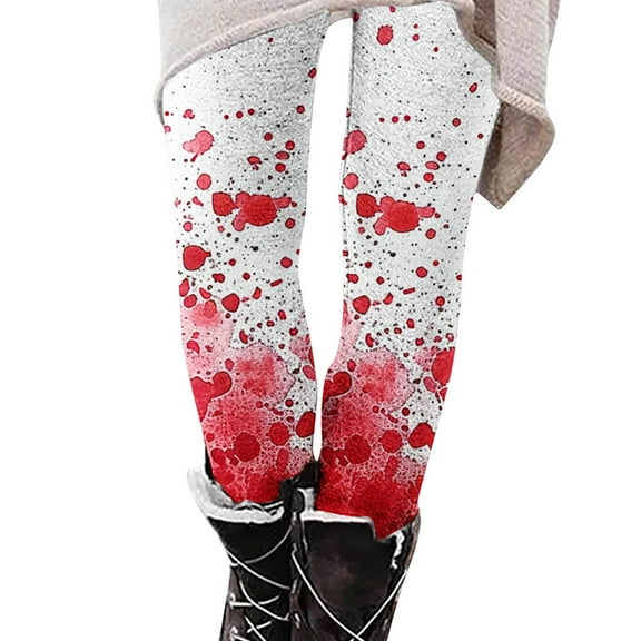 WXLWZYWL Workout Leggings for Women Tummy Control High Waisted Halloween Skeleton Pumpkin Printed Yoga Pants Tights