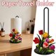 thumbnail image 4 of Soporte de Metal con Diseño Floral para Toallas de Papel: Soporte Decorativo para Rollos de Cocina con Diseño Resistente para Encimera, Ideal para Estilos Rústicos, Bohemios y Modernos., 4 of 7