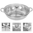 thumbnail image 1 of BRIGHTFUFU 1 Set Two Flavor Hot Pot Tempered Glass Quick Heating for Cooking Enthusiasts, 1 of 8