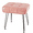 PU Leather- Pink, variant on Ebenchico Backless Vanity Stool Faux Plush Upholstered Small Bench 4 Metal Legs with Adjustable Anti-Slip Feet for Makeup Bedroom Entryway, Cream White
