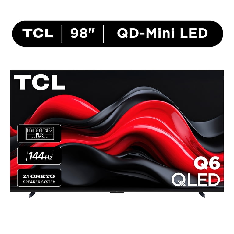 TCL, 98‚Äù Class Q6 QLED 4K UHD HDR Smart Google TV, 98Q651G