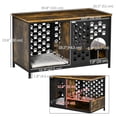 thumbnail image 3 of PawHut Maison pour Chat en Bois Table d'Appoint Style Mobilier Abri pour Chat avec Coussin Lavable Armoire avec Étagère de Rangement Brun Rustique, 3 of 10