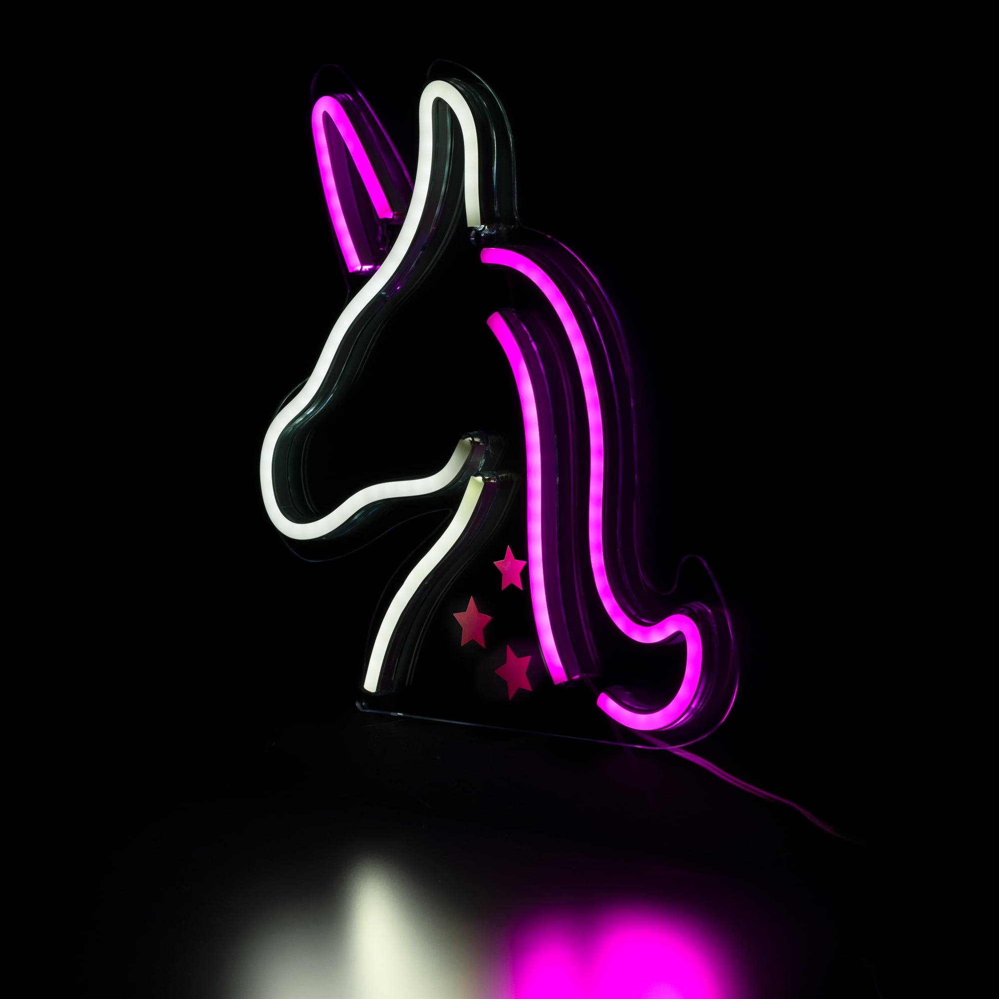 Northlight LED Unicorn Neon Lighted Wall Art - 13" - White and Pink