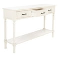 thumbnail image 4 of SAFAVIEH Peyton Distressed White Wood Console Table with Drawer (47.3 in. W x 13 in. D x 29.5 in. H), 4 of 14