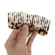 thumbnail image 3 of Peine de cabello de simplicidad irregular 1 Pc Marrón claro Hoja de acetato, 3 of 5