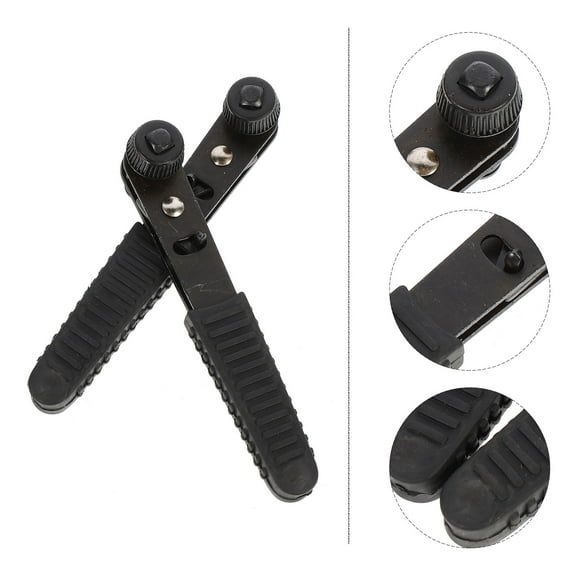 HEMOTON Ratchet Wrench Set with Red Handle Made of Steel for Home Use 2 Pieces