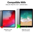 thumbnail image 2 of duomi-2 Pack Protecteur d'Écran pour iPad Pro 12.9 Pouces 2022-2018(6e/5e/4e/3e Gén), Verre Trempé, Résistant aux Rayures, Écran Clair, Compatible Apple Pencil, 2 of 4