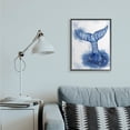 thumbnail image 2 of Stupell Industries Adventure Awaits Phrase Whale Tale Ocean Animal Inspiration Framed Wall Art Design by Ziwei Li, 24" x 30", Black Framed, 2 of 8