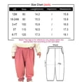 thumbnail image 5 of LZHGirlshop Toddler Girls Flare Pants with Ruffle Pull On Lightweight Solid Color Baggy Wide Leg Bell Bottoms Cute Pants,Pink,5T, 5 of 6