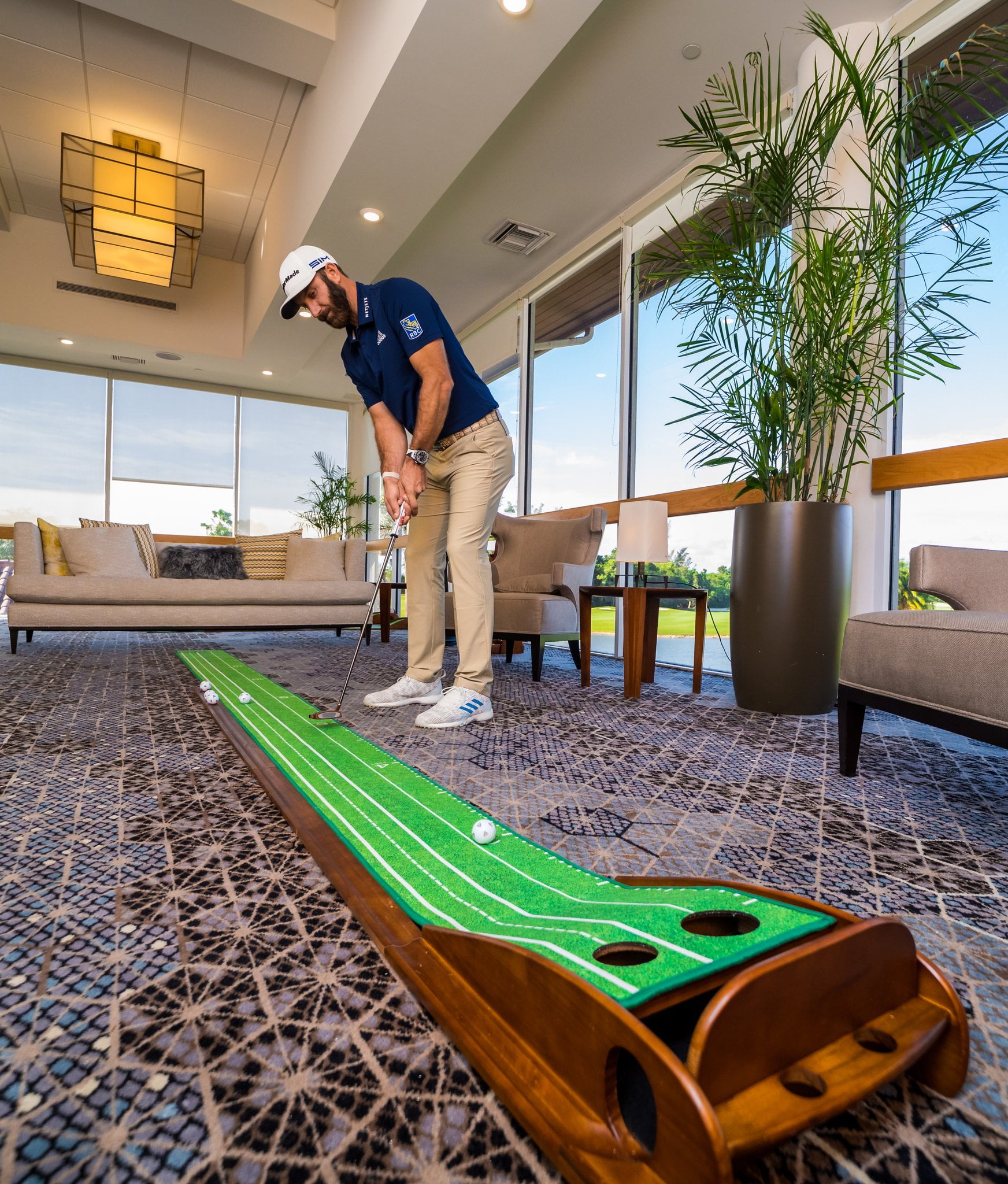 Ahwz Golf Putting Green Mat Golf Putting Mats Indoor Putting Green Golf Hitting Mat Amazon Co Uk Kitchen Home