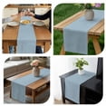 thumbnail image 4 of Table Runner Dresser Scarves 90 Inch Long,Blue Watercolor Linen Dining Table Runners, 4 of 9