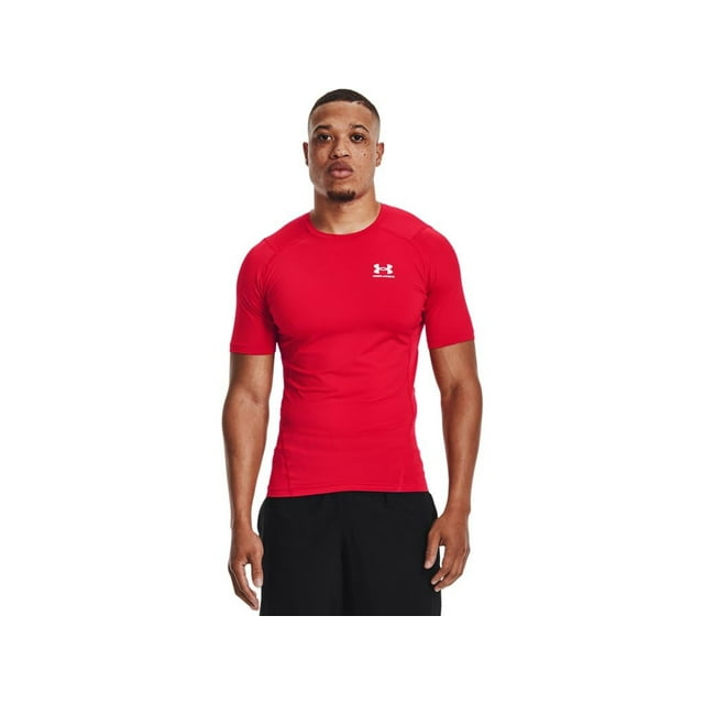 Camiseta Under Armour para Hombre Big & Tall HeatGear Comp Roja/Blanca