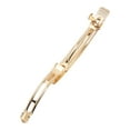 thumbnail image 3 of Unique Bargains 1 Pc Hair Barrettes Grace Polished Square Barrette Clip Gold Tone, 3 of 5