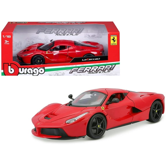 Ferrari LaFerrari F70 Red with Black Wheels 1/18 Diecast Model Car by Bburago