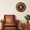 thumbnail image 5 of Atlanta United FC 20.25" Faux Barrel Top Clock, 5 of 5