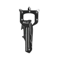 PELZ KeyTool SILVER – Compact Stainless Steel Keychain Multi-Tool for Men with Bottle Opener, Screwdrivers & Pry Tool – Lightweight, Durable EDC Gadget
